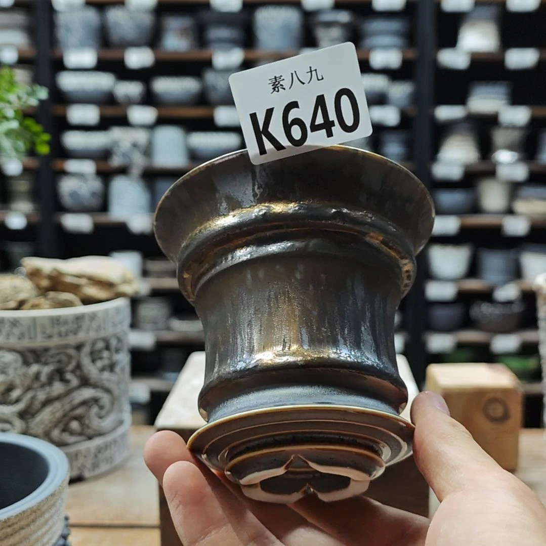 珠***珠素八九陶瓷内口10.5高9.5