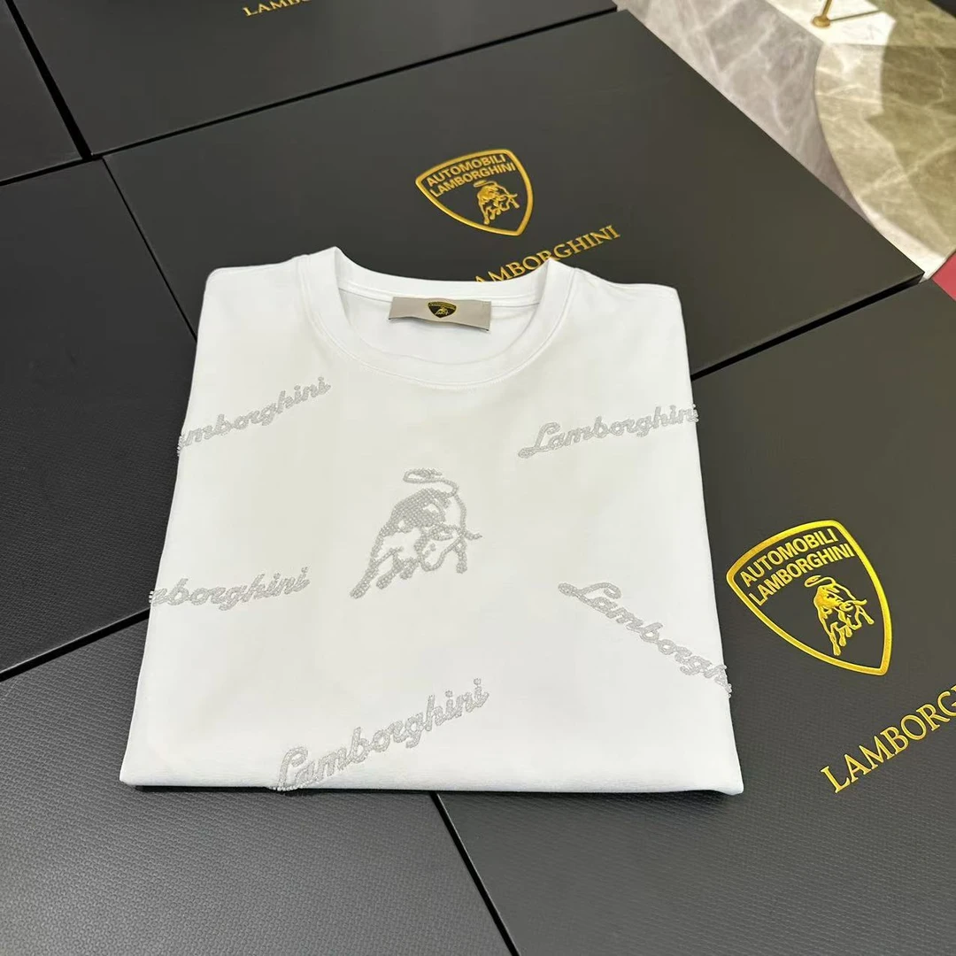 【兰博基尼】2025新款重工限量满绣魔幻男女款春夏短袖G8220