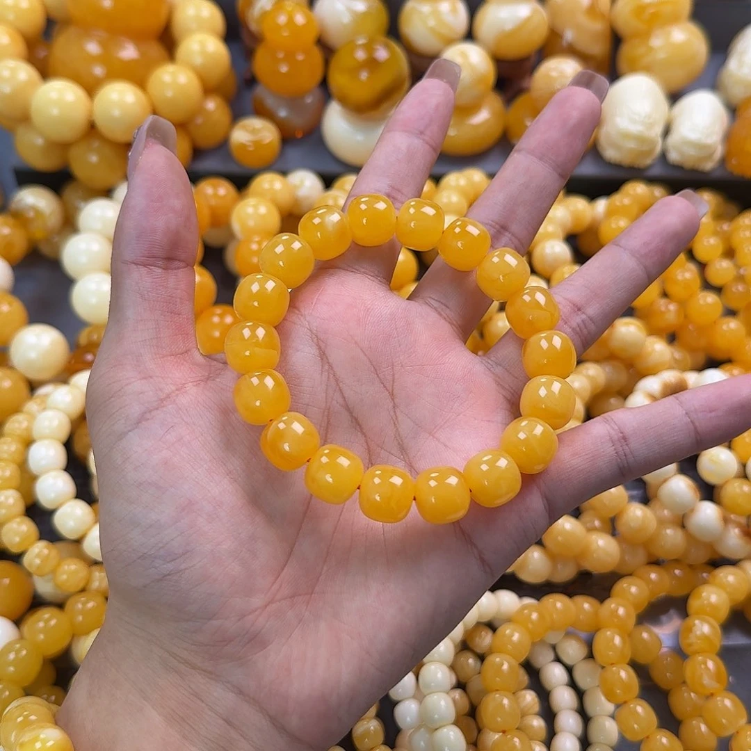 蜜蜡未镶嵌珠宝奇石同料13mm