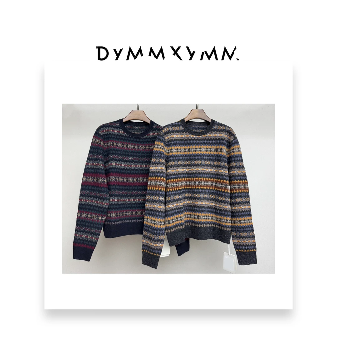 【DYMMXYMM】--.费尔岛提花套头毛衣-5FW-R0311