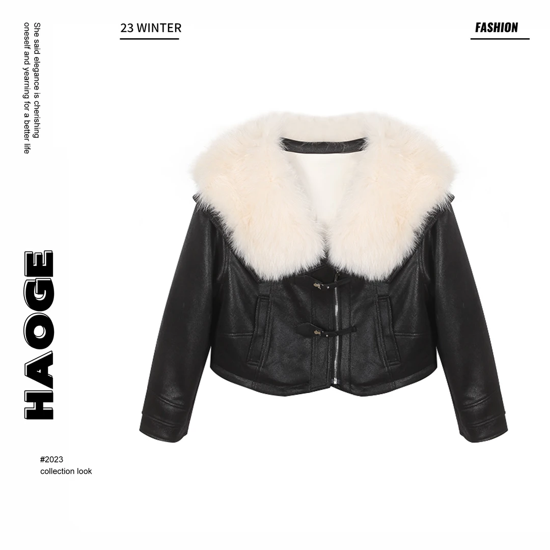 【大潘优品】黑骑士D3YRF7733A时尚白鹅绒羽绒服女莫奈花园风