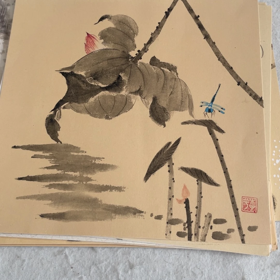 国画木子兮老师绘画