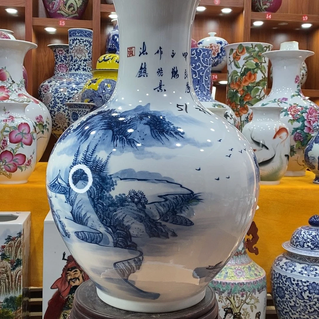 摆件用****4景德镇陶瓷赏瓶