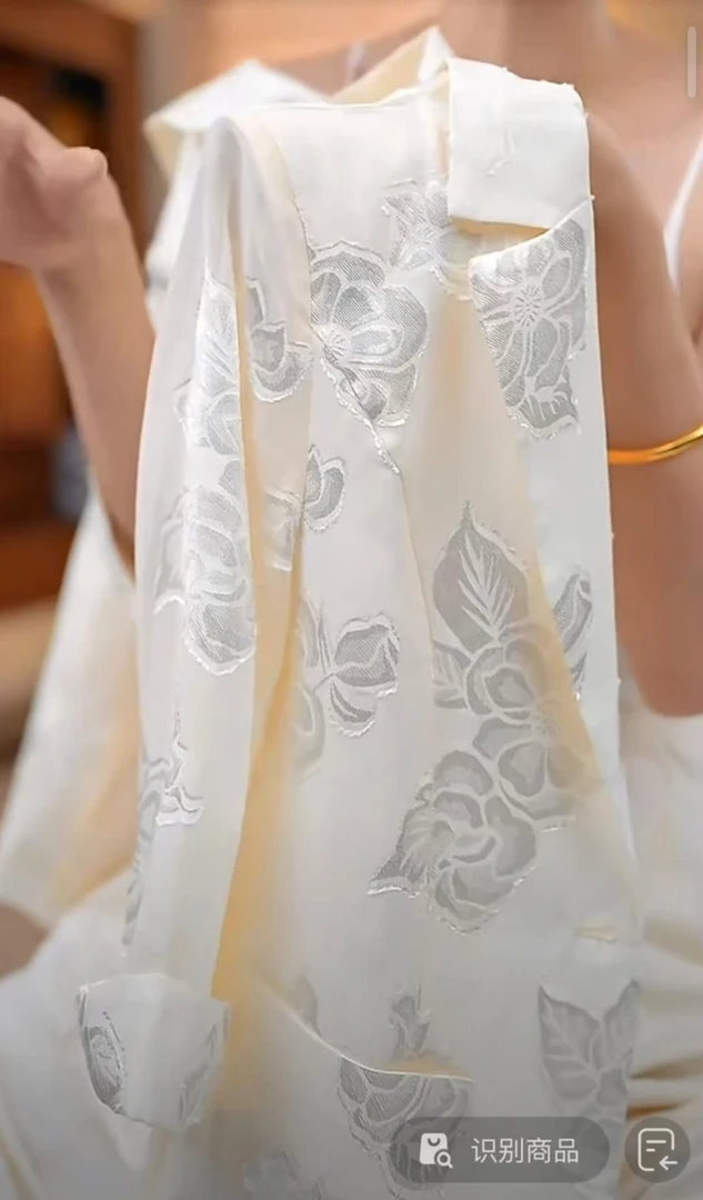 PR 2025款浅香花影优雅气质显瘦百搭时尚度假外套W52J36525