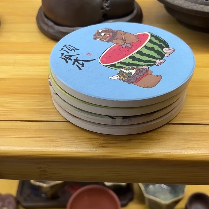 紫砂茶宠吸水杯垫茶宠摆件
