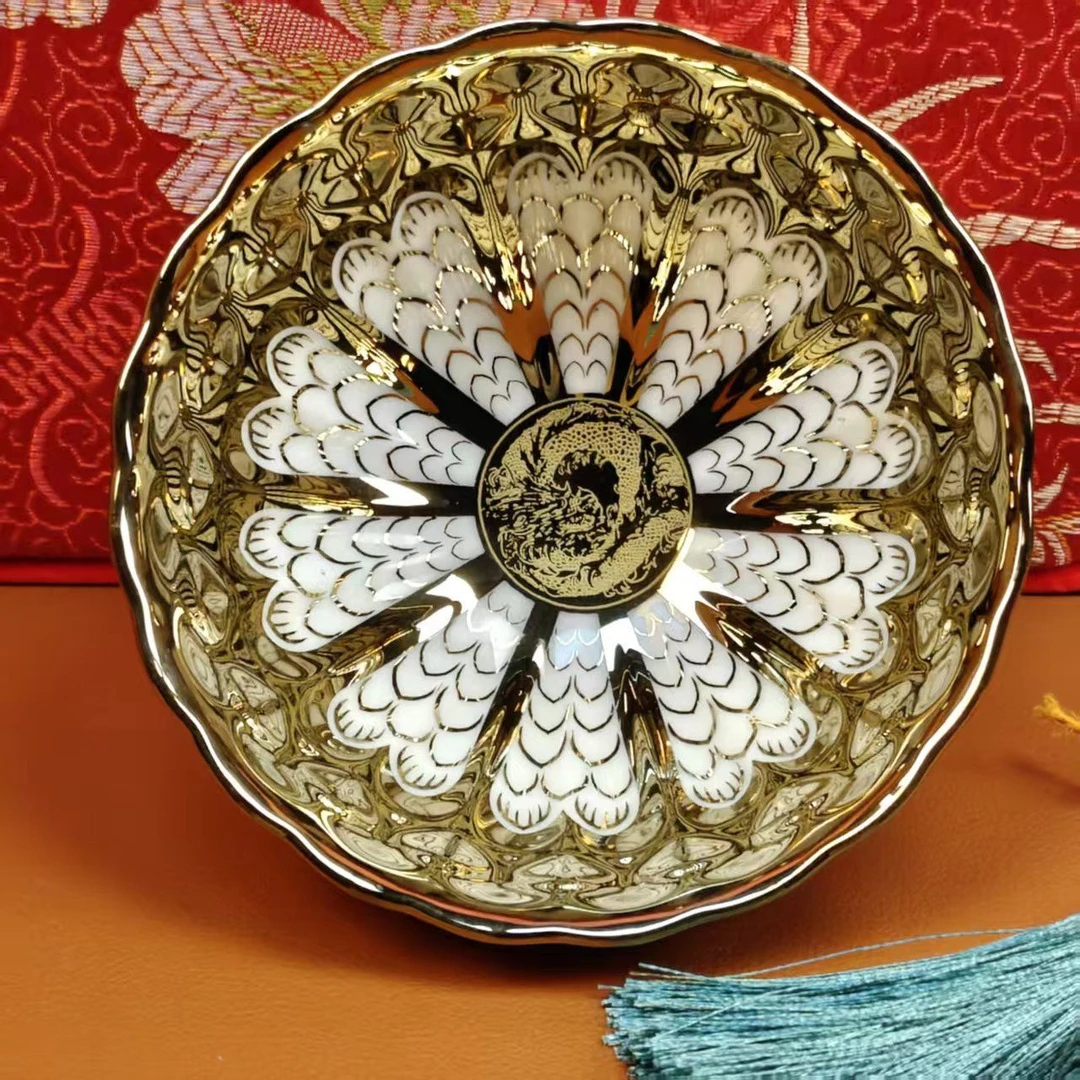金色龙鳞主人茶杯