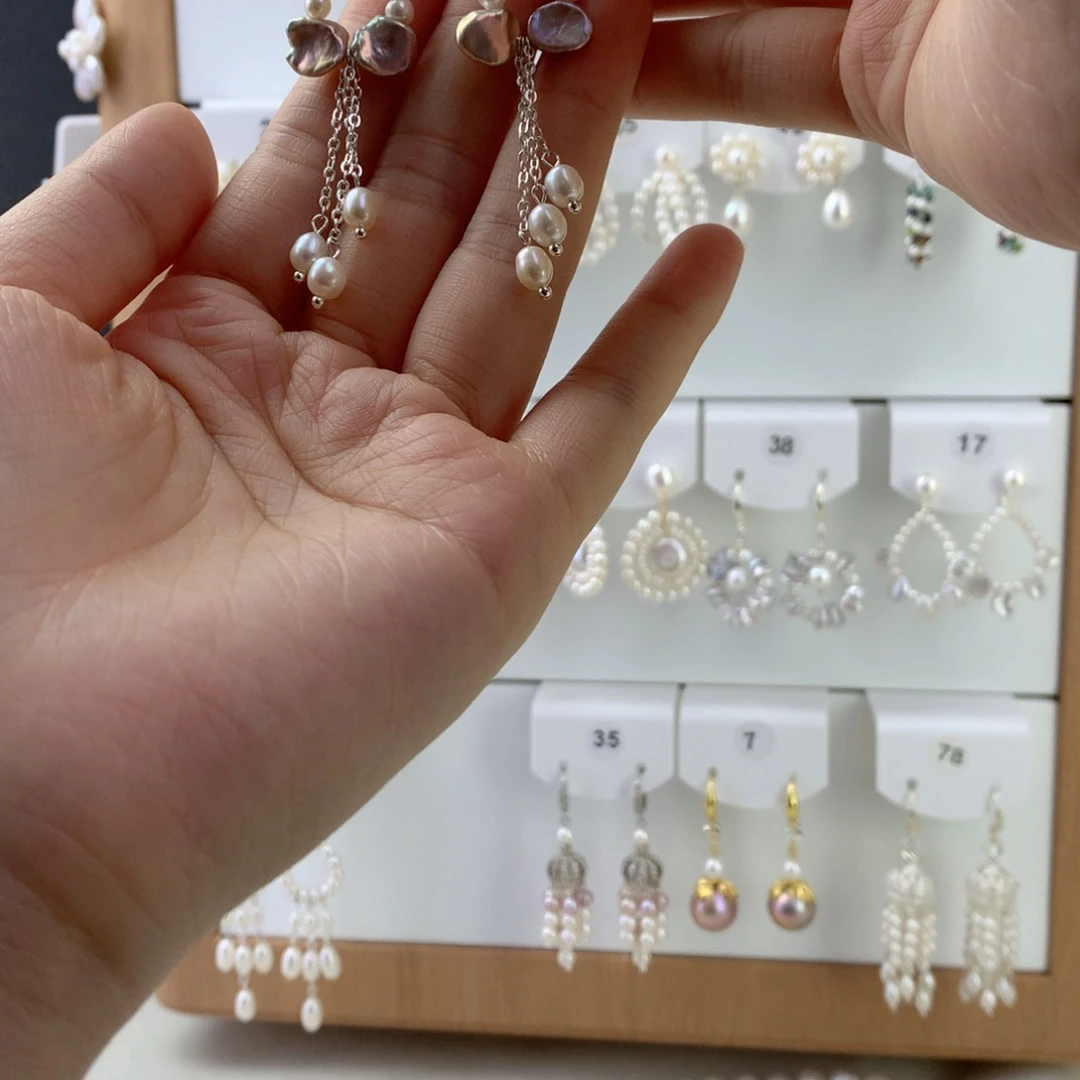 未镶嵌耳饰淡水珍珠