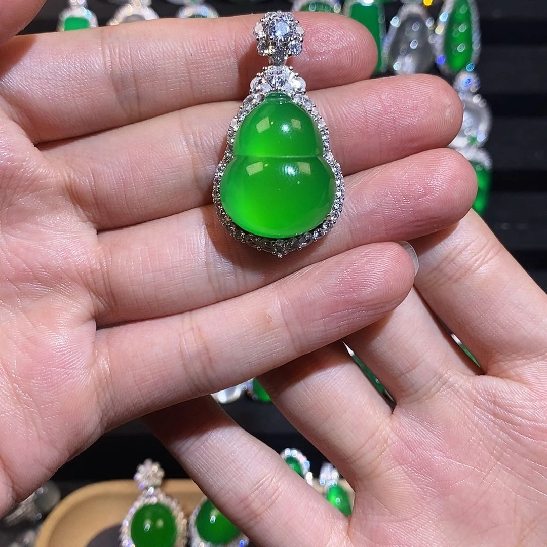 银S925镶嵌吊坠玛瑙/玉髓