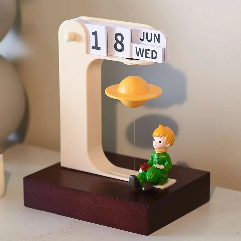 2026年磁悬浮星球治愈系王子小万年历台历桌面摆件日历定制星球礼