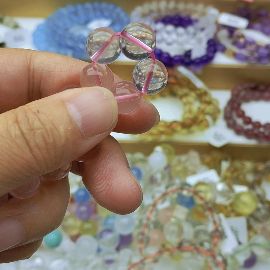 水晶手链未镶嵌粉水晶5