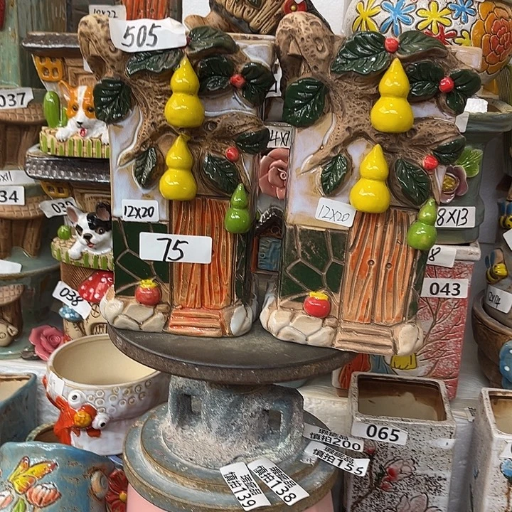 粗陶材质多肉花盆