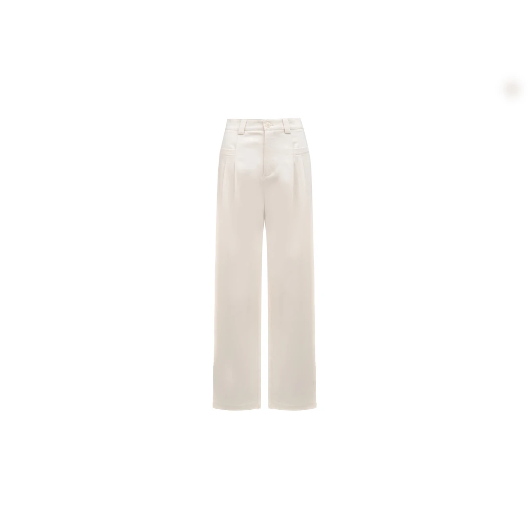 【芝麻原阔腿裤】洋气减龄高级感高腰休闲裤W24AU8023