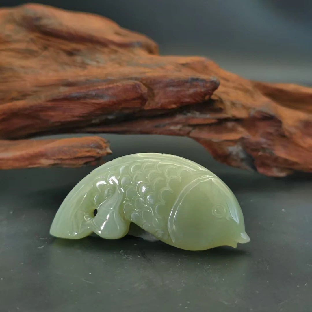 Z和田玉锦鲤吊坠0471