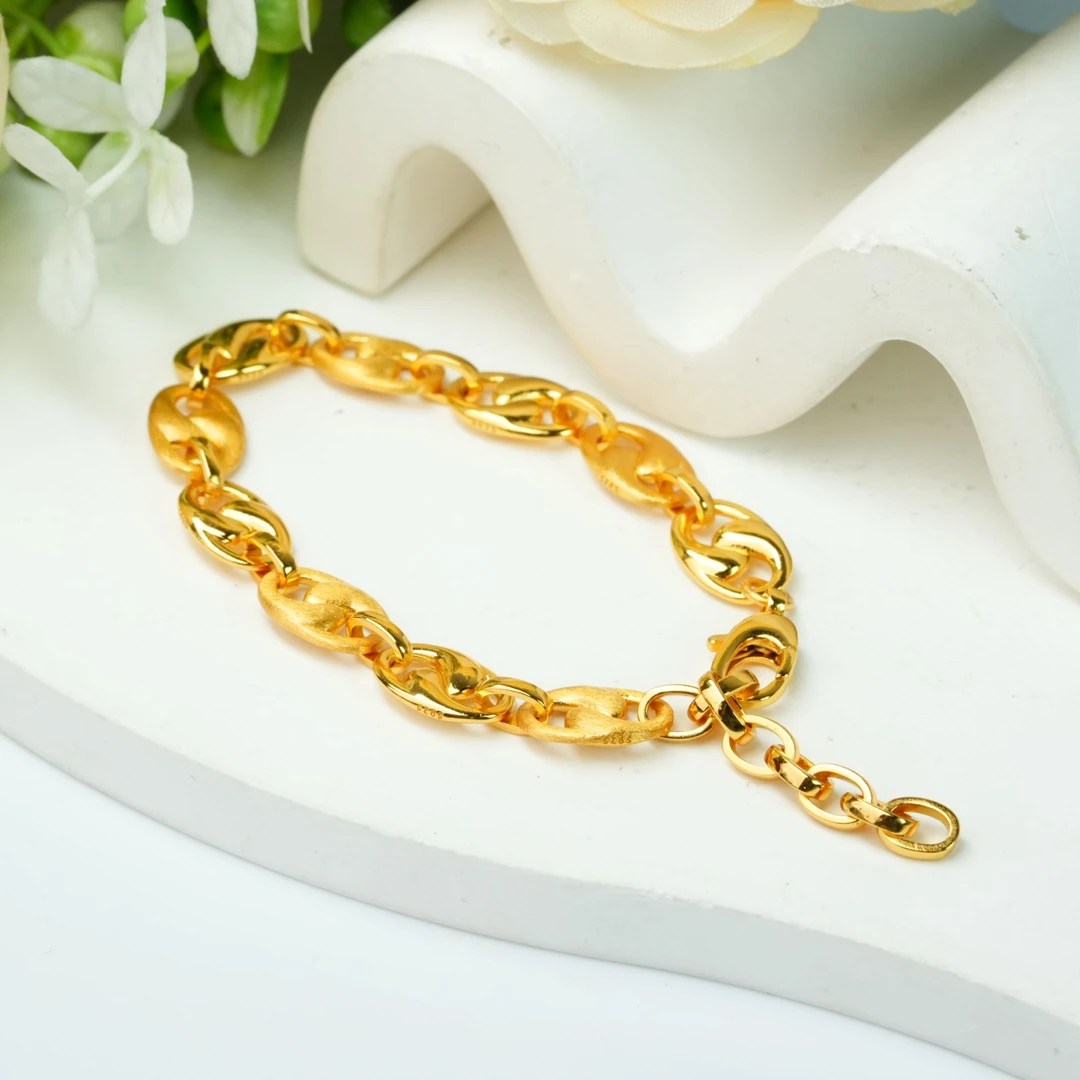 925银银制品 【小北好物】S925银猪鼻子手链 2QH34X580