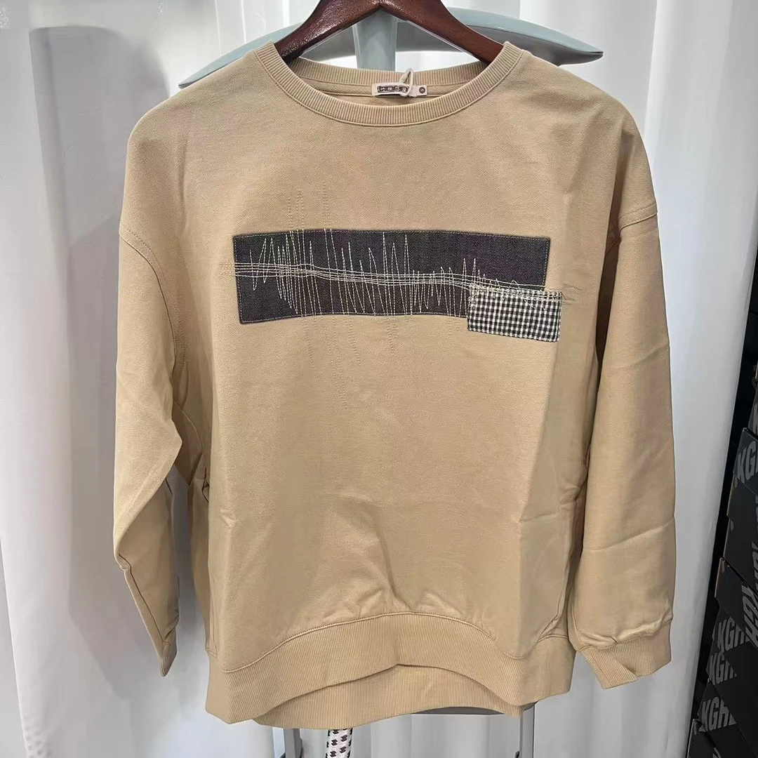 青岛竹家连锁高品质重工艺水洗门店专供女士休闲卫衣152232