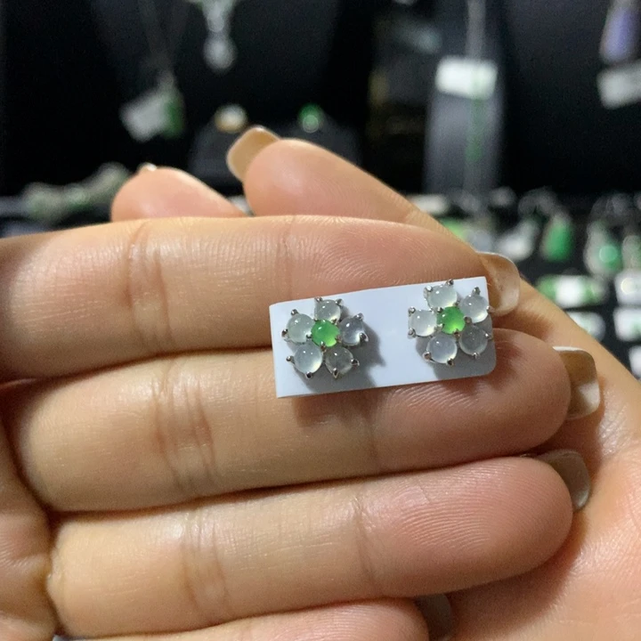 翡翠银S925镶嵌戒指