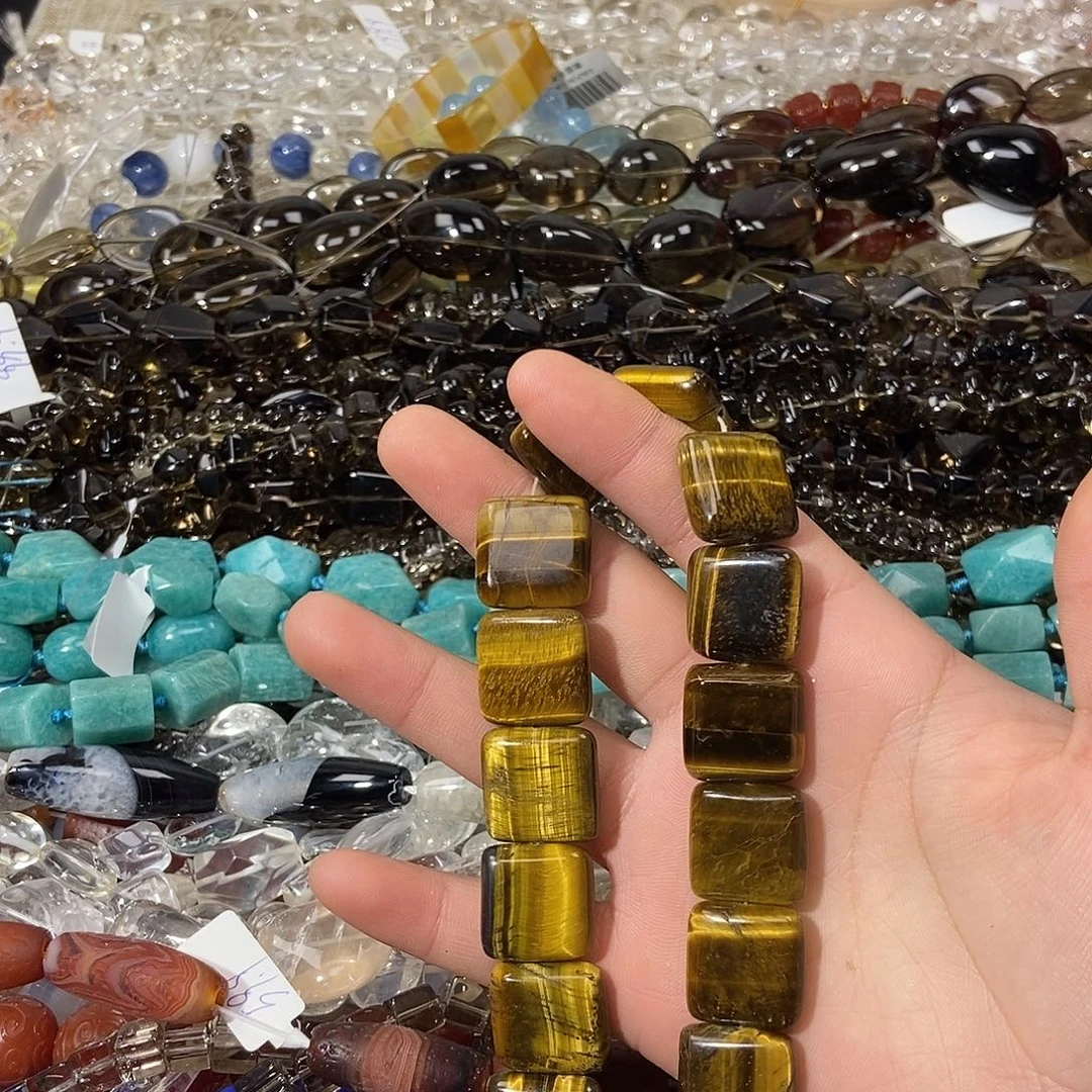 玛瑙/玉髓散珠虎眼片