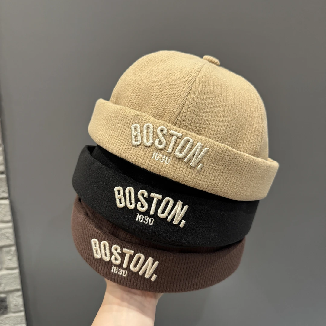 【雅痞】儿童帽子韩版男孩春秋款瓜皮帽百搭无檐鸭舌帽日系地主帽酷