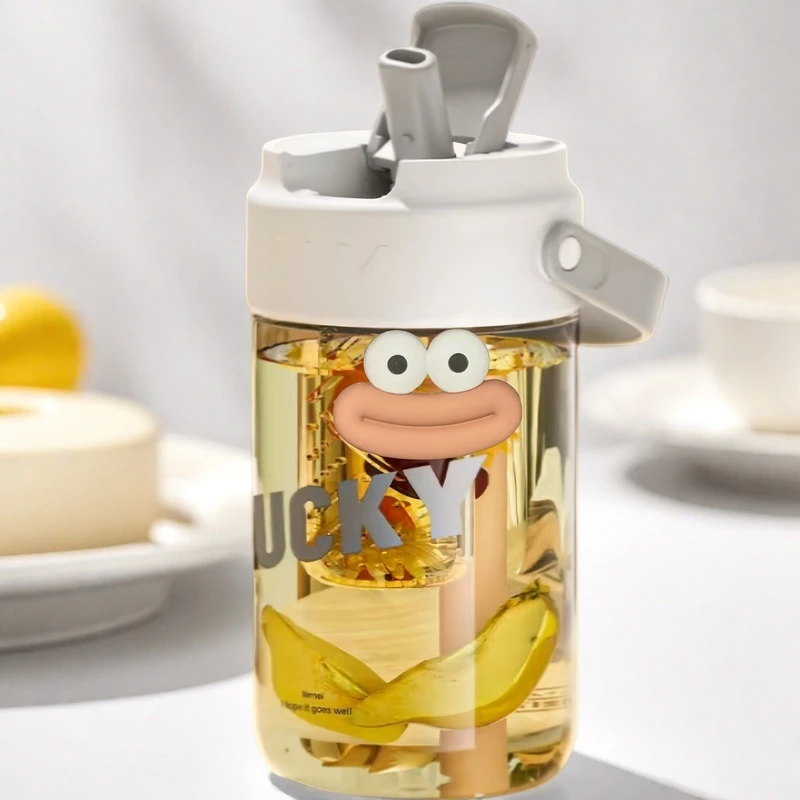 大容量夏日耐高温喝水高颜值吸管杯带吸管饮水杯2025新款运动水杯