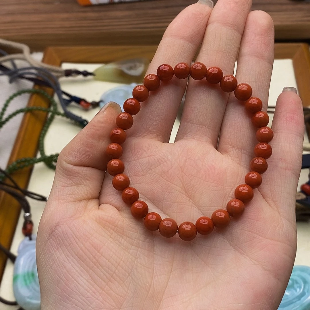 南红玛瑙手链未镶嵌