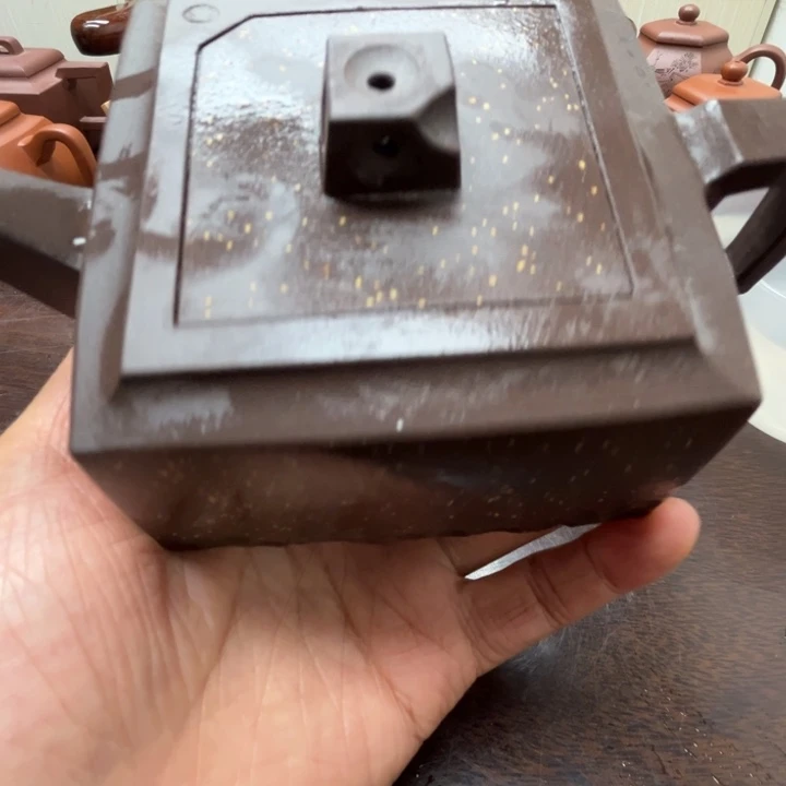 茶壶紫砂用****6紫泥全手工微瑕240c c