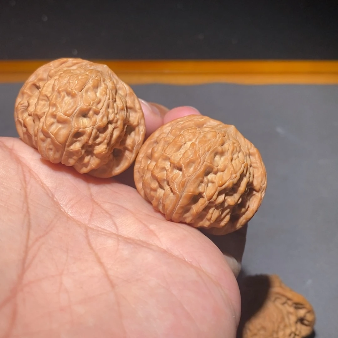 文玩核桃把件39山西磨盘全品
