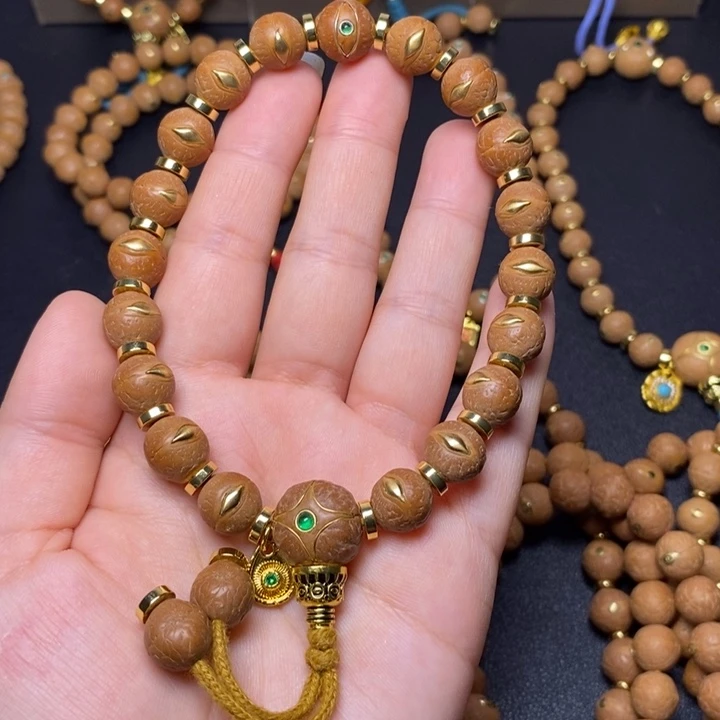 手串凤眼菩提11+铜眼手串