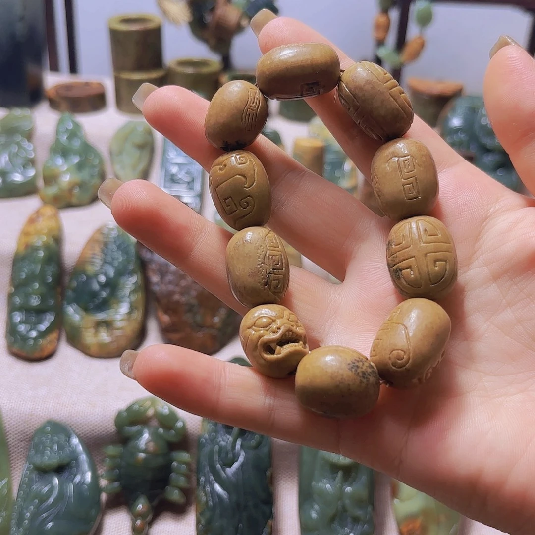 岫岩河磨玉（透闪石质玉）未镶嵌挂件
