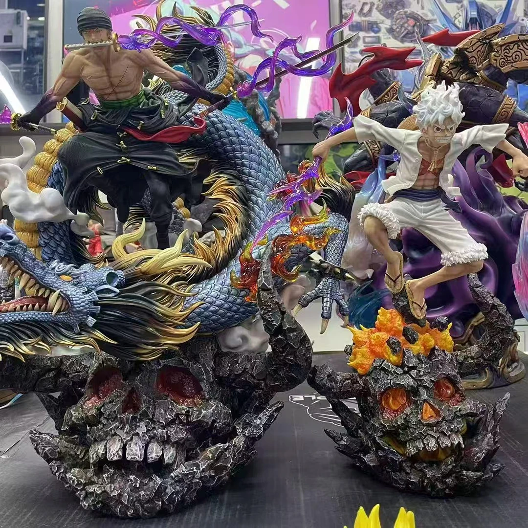 海贼王 黑金索隆 索隆路飞打包组合 优质版 尾货 手办摆件 25cm G