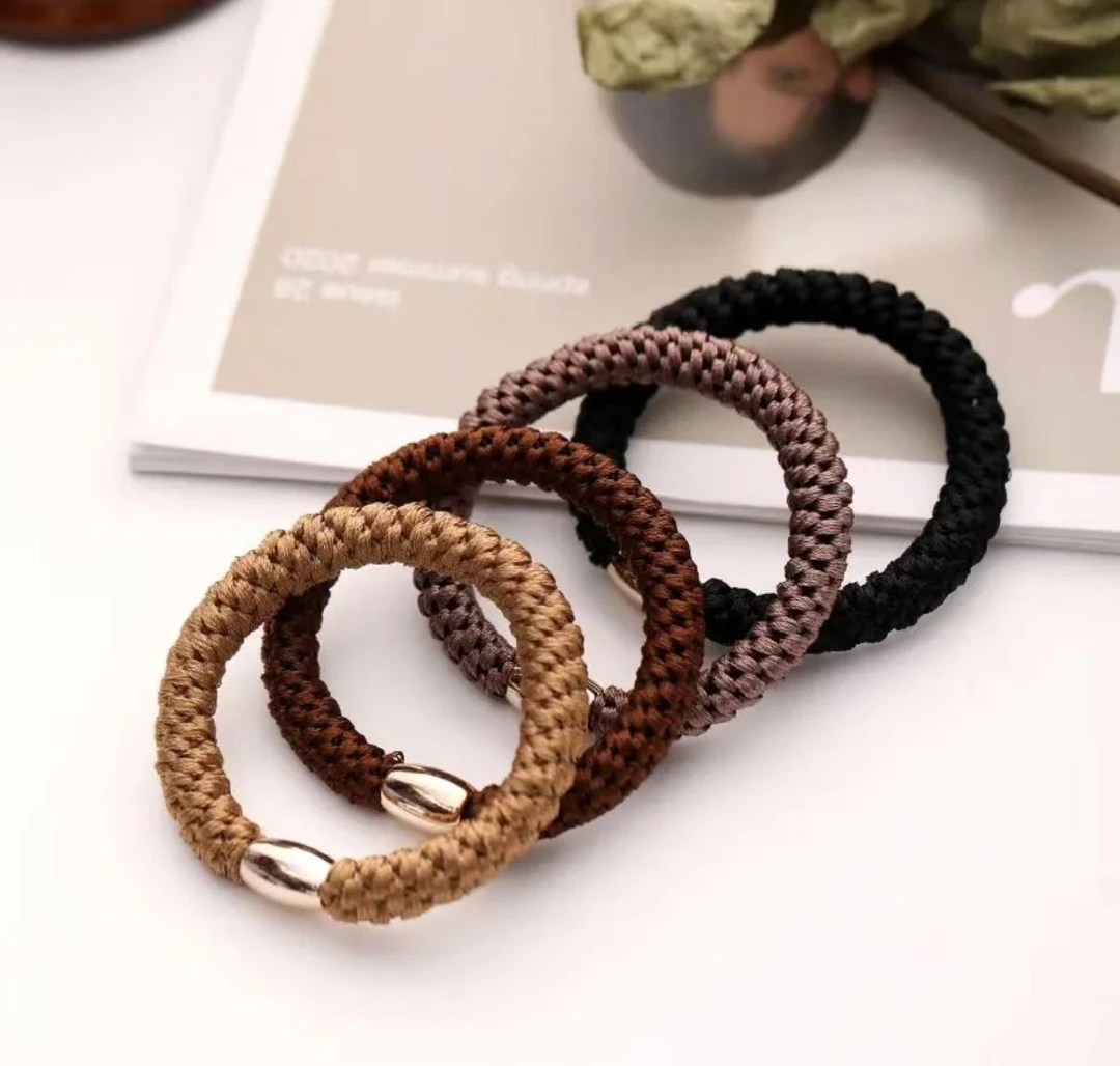 抢【超值5条装】明星同款欧美简约高马尾头绳新款高弹力耐用不伤发