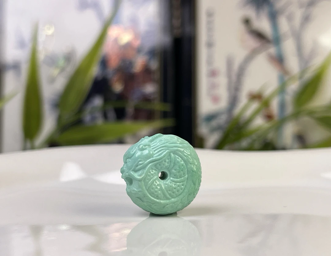 原矿精工高瓷龙扣隔珠搭配手串