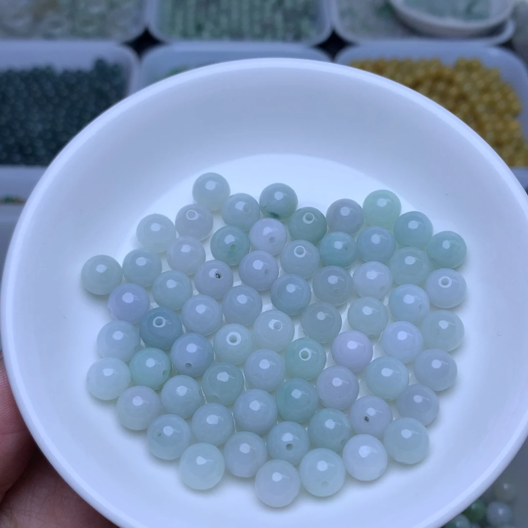 散珠翡翠卡8冰绿白24个