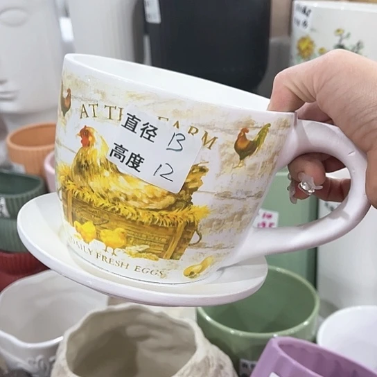 陶瓷外贸尾货多肉绿植陶瓷花盆