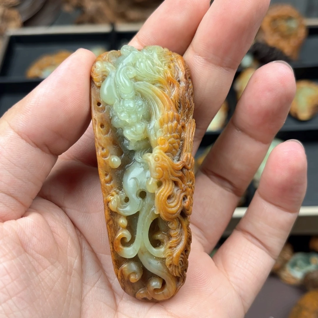 岫岩河磨玉（透闪石质玉）未镶嵌颈饰