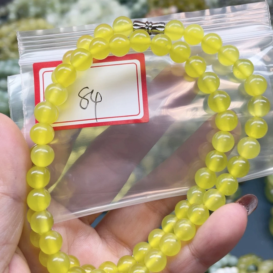 未镶嵌蛇纹石玉手链