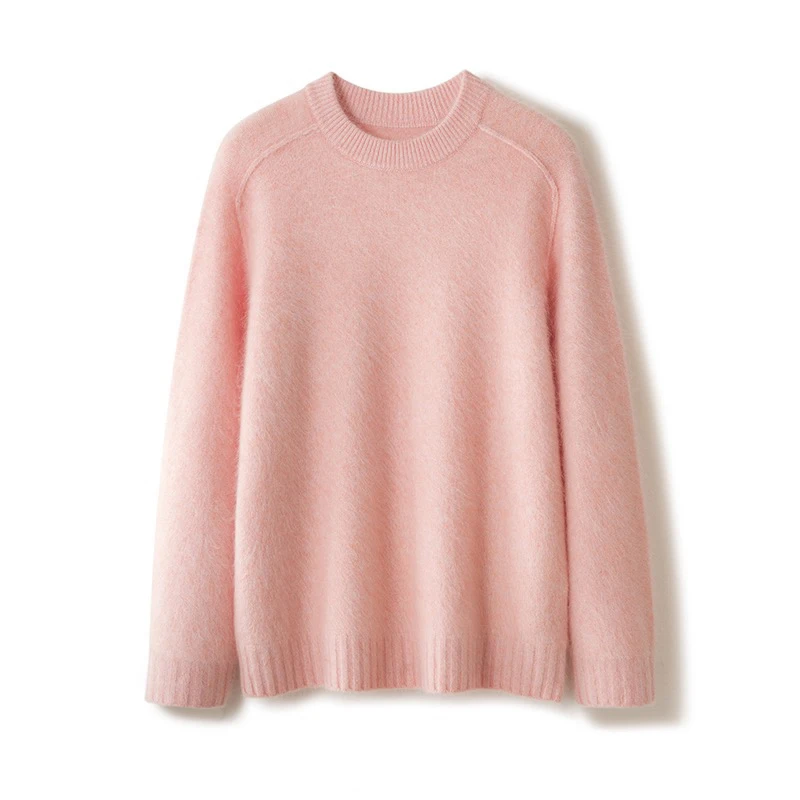 秋冬新款拉绒山羊绒女装花纱拉绒康某尼毛衣女款爆款2025新款洋气