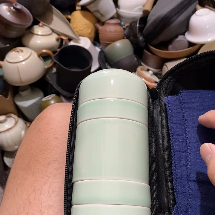 瓷片荷花的小尾巴就算