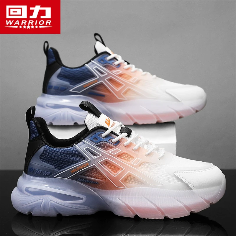 回力男鞋夏季2025新款网面休闲运动跑步网鞋透气厚底减震气垫潮鞋