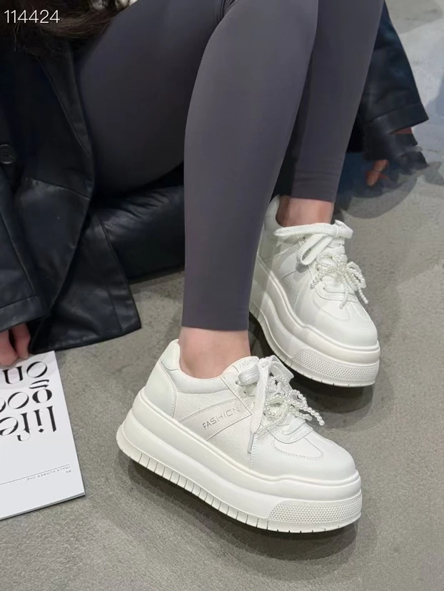 休闲鞋厚底女鞋运动鞋时尚休闲鞋小白鞋增高厚底舒适休闲女鞋