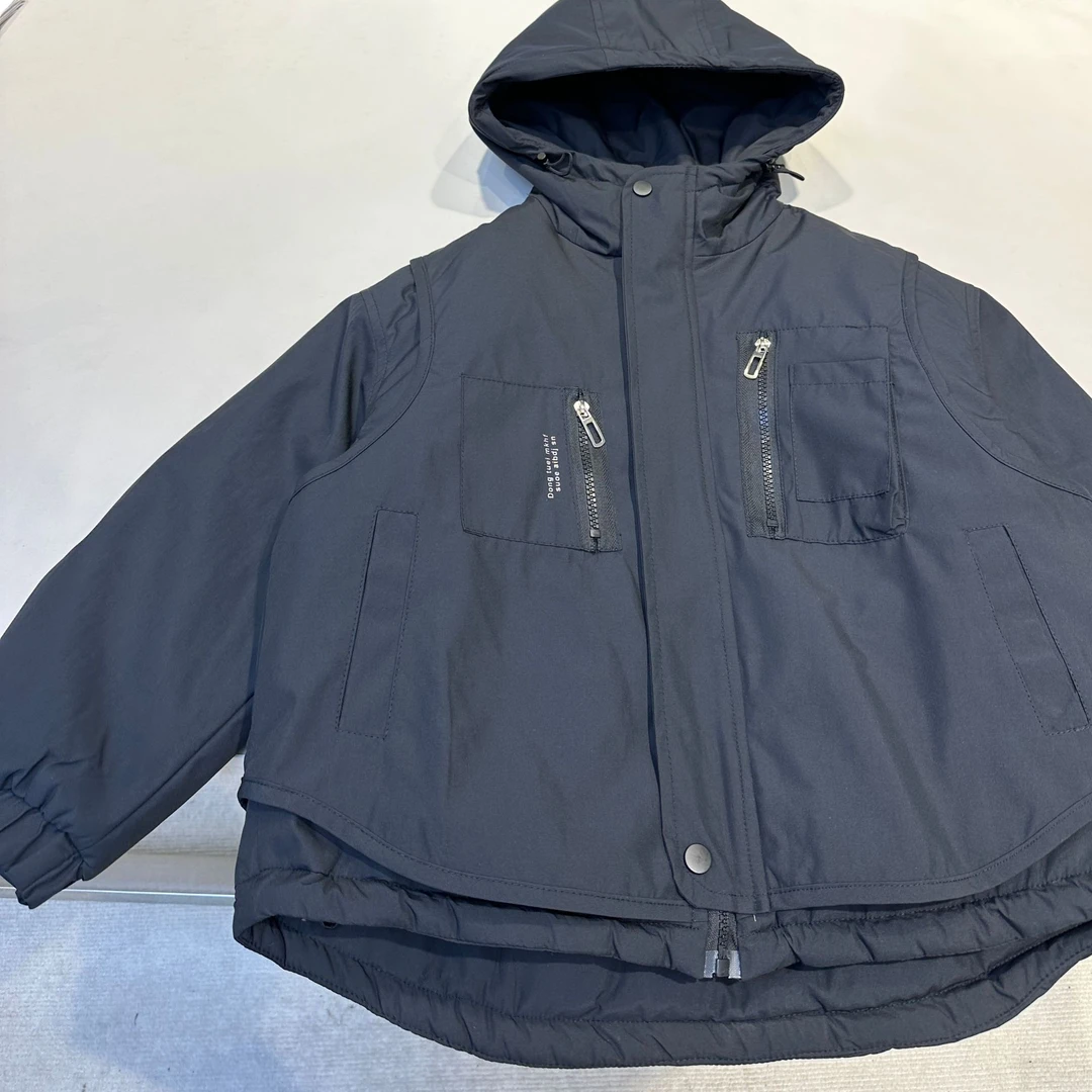 儿童冬装棉衣加厚保暖连帽外套 9102