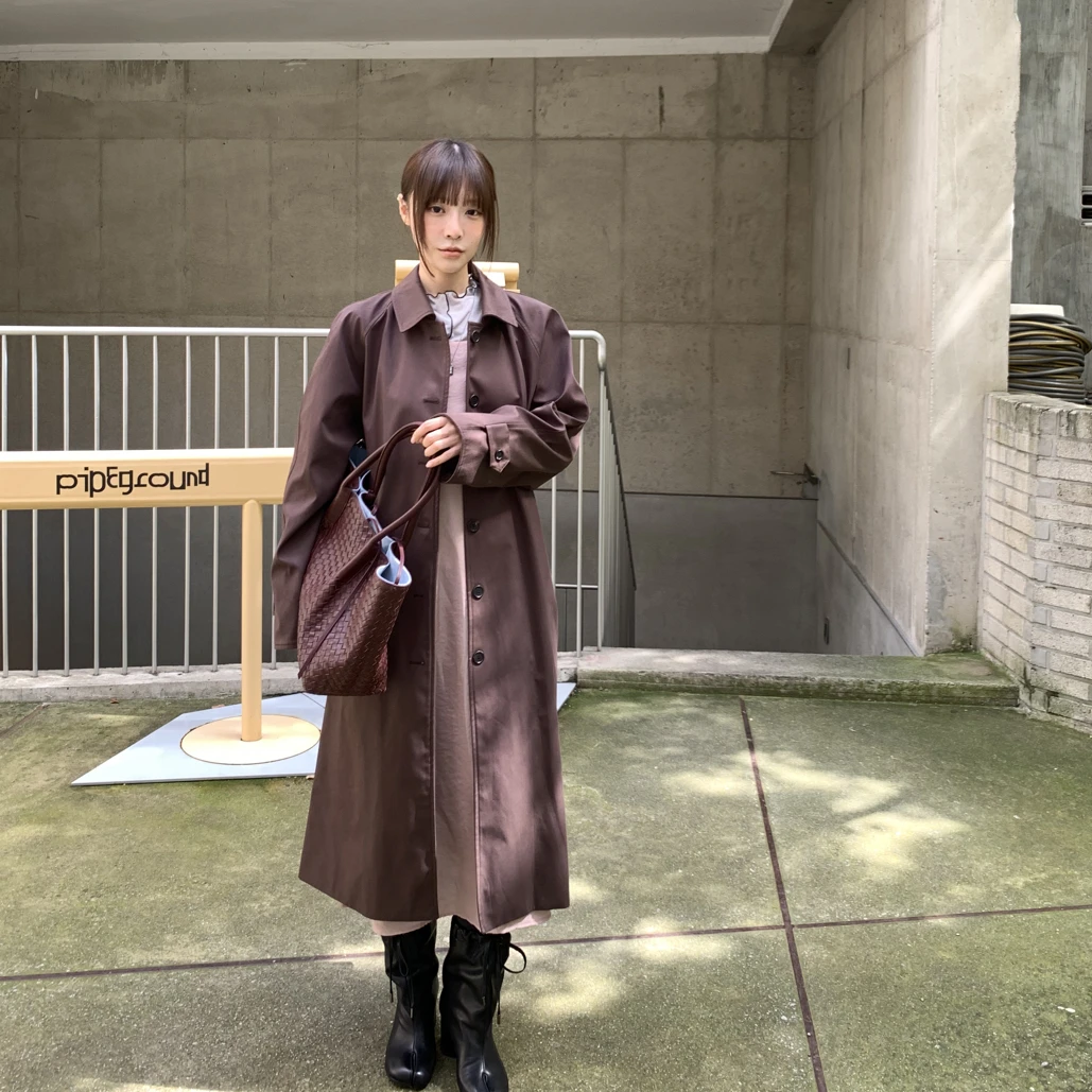 THESE DAY/可露丽穿搭焦糖色风衣 （No退No换）