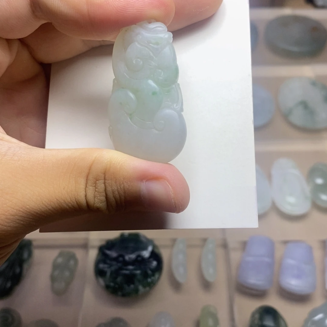 未镶嵌定制翡翠龙如意