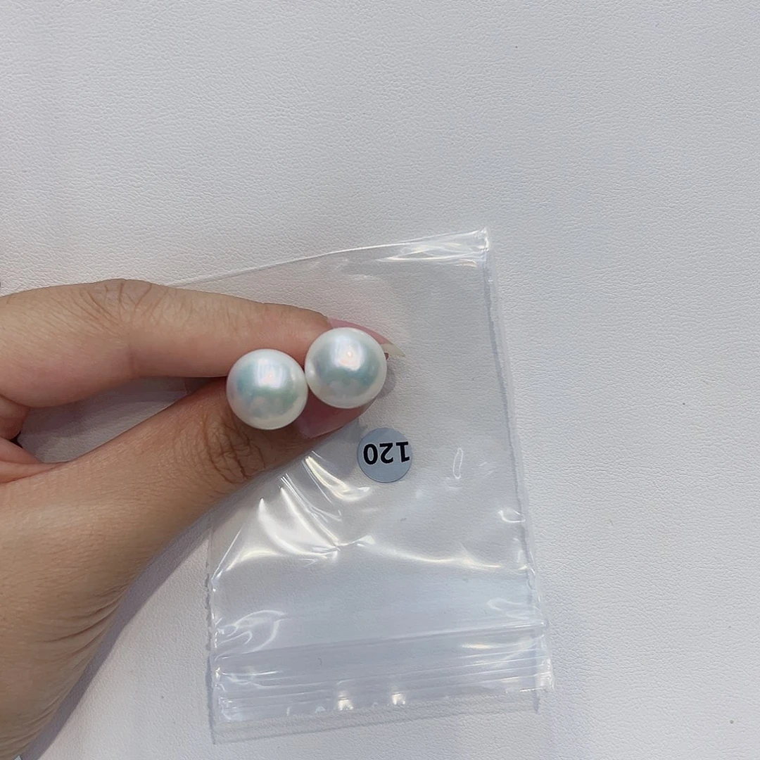 银S925镶嵌耳饰淡水珍珠