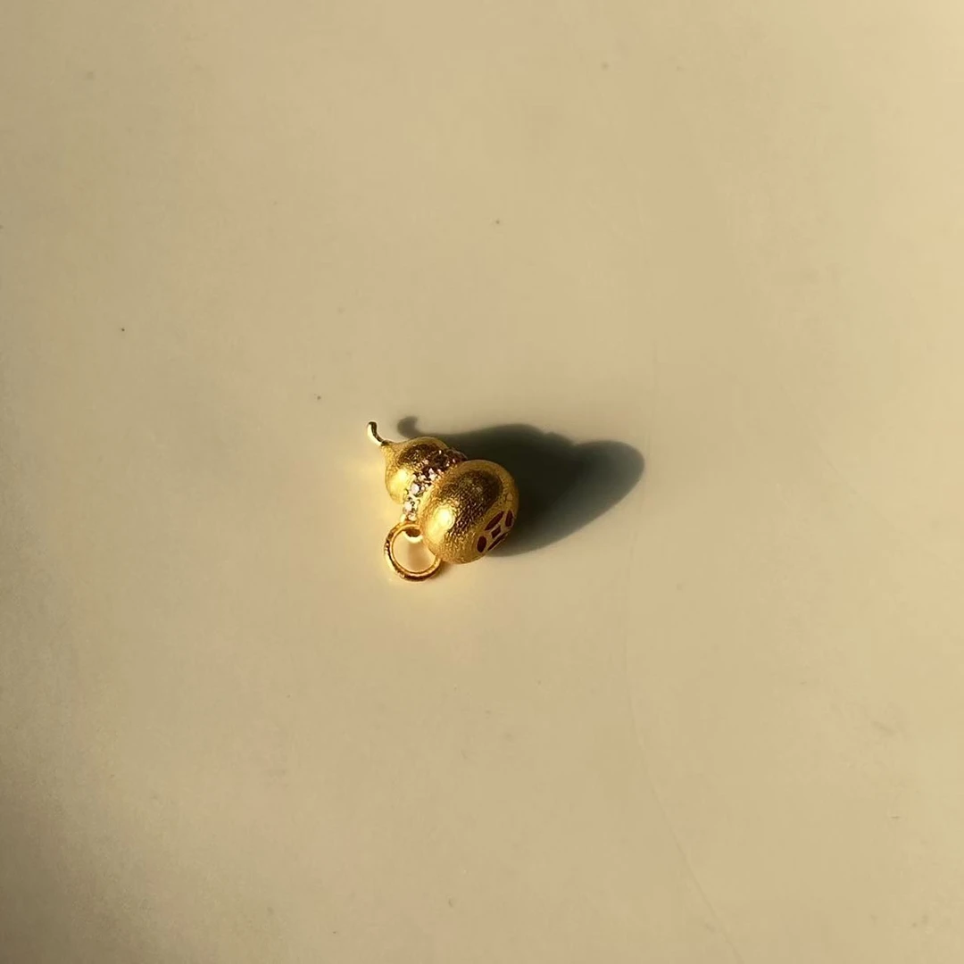 【不二】18K金葫芦滴溜配件