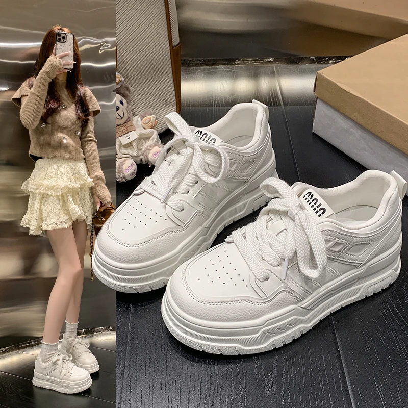 【雪辰专属】2025秋季厚底休闲学生休闲板鞋秋季女鞋板鞋温婉风