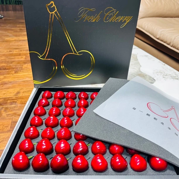 【黑金礼盒】大连现摘美枣大樱桃顺丰空运一箱4-6J15G+