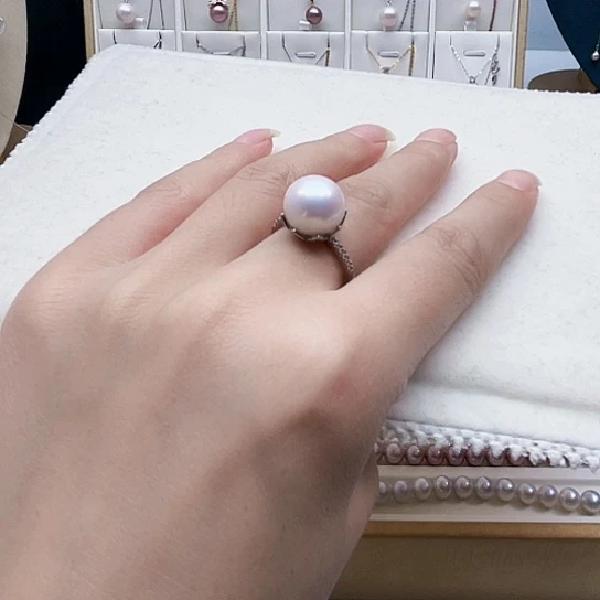 未镶嵌戒指淡水珍珠