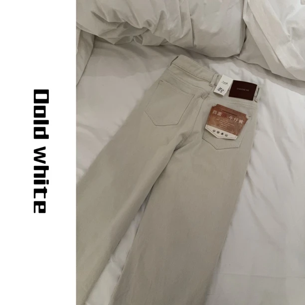 老白 冈山秋冬季新款牛仔裤加绒