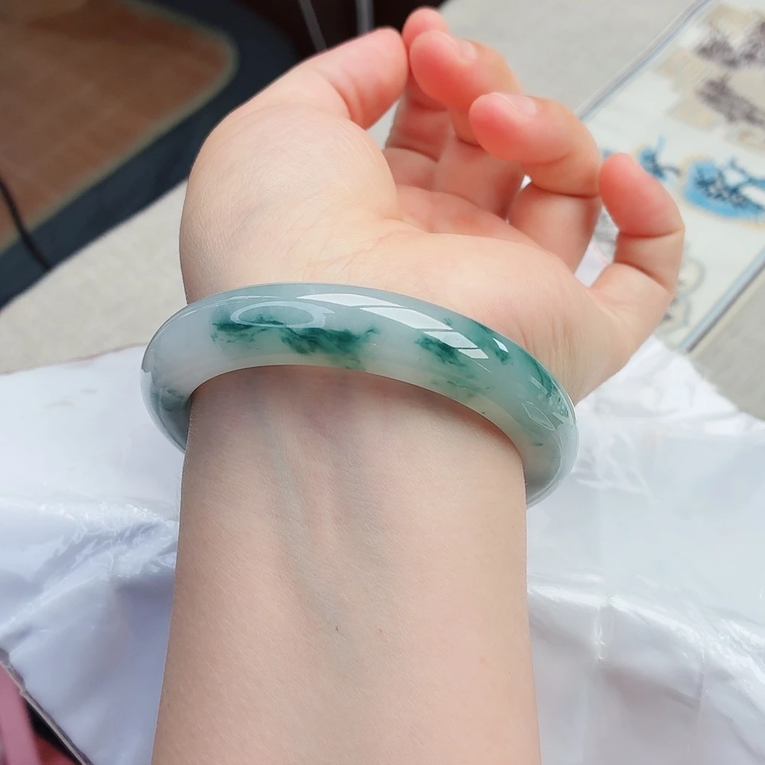 翡翠手镯未镶嵌6号-59圈口