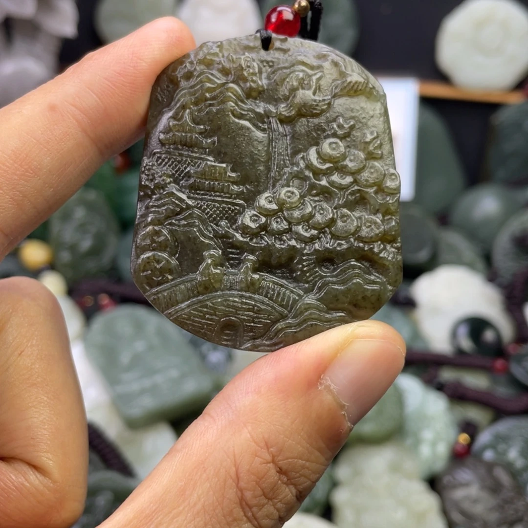 和田玉未镶嵌颈饰